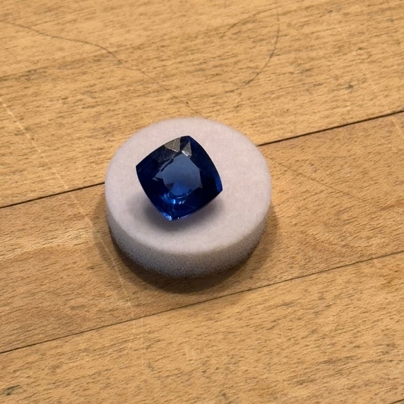 9.97 Ct Natural Sapphire Blue Cushion Cut Loose Gemstone Certified - Picture 3 of 6